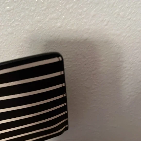 Kate Spade Black and White Striped Clutch - Picture 6 of 7